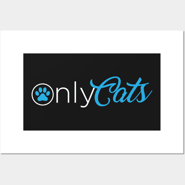 Only Cats - dark Wall Art by NVDesigns